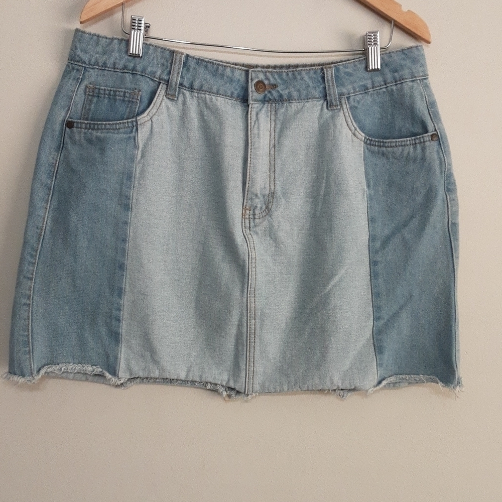 Chelsea & Violet denim casual mini skirt  31 rodeo y2k retro Festival Vacation